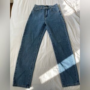 Whitefox straight leg high rise jeans.